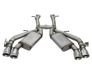 aFe Power - aFe Power MACH Force-Xp 3 IN 304 Stainless Steel Axle-Back Exhaust System w/Polished Tip Chevrolet Camaro SS 16-23 V8-6.2L (sc) M/T - 49-34068-P - Image 2