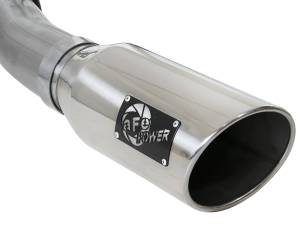 aFe Power - aFe Power Large Bore-HD 4 IN 409 Stainless Steel Turbo-Back Exhaust System w/ Polished Tip Ford Excursion 00-03 V8-7.3L (td) - 49-43008-P - Image 2