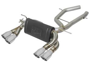 aFe Power - aFe Power MACH Force-Xp 2-1/2 IN Stainless Steel Axle Back Exhaust System w/ Polished Tips BMW M3/M4 (F80/82/83) 15-20 L6-3.0L (tt) S55 - 49-36338-P - Image 1