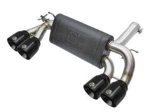 aFe Power MACH Force-Xp 3 to 2-1/2in Stainless Steel Axle-Back Exhaust System w/Black Tip BMW M2 (F87) 16-18 L6-3.0L (t) N55 - 49-36333-B
