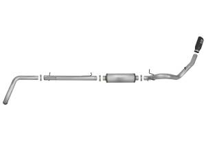 aFe Power - aFe Power Large Bore-HD 4 IN 409 Stainless Steel Turbo-Back Exhaust System w/ Black Tip Ford Excursion 00-03 V8-7.3L (td) - 49-43008-B - Image 4