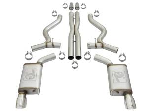 aFe Power - aFe Power MACH Force-Xp 3 IN 304 Stainless Steel Cat-Back Exhaust System w/Polished Tip Ford Mustang GT 15-17 V8-5.0L/V6-3.7L - 49-33072-1P - Image 6