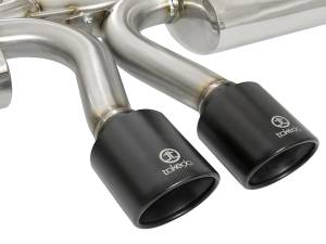 aFe Power - aFe Power Takeda 3 IN 304 Stainless Steel Cat-Back Exhaust w/ Center Black Tips Honda Civic Si Coupe 17-20 L4-1.5L (t) - 49-36618-B - Image 2