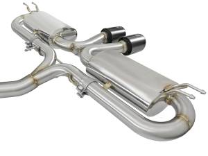 aFe Power - aFe Power Takeda 3 IN 304 Stainless Steel Cat-Back Exhaust w/ Center Black Tips Honda Civic Si Coupe 17-20 L4-1.5L (t) - 49-36618-B - Image 3