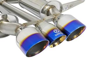 aFe Power - aFe Power Takeda 3 IN 304 Stainless Steel Cat-Back Exhaust System w/ Blue Flame Tip Honda Civic Type R 17-21 L4-2.0L (t) - 49-36616-L - Image 2