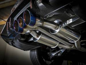 aFe Power - aFe Power Takeda 3 IN 304 Stainless Steel Cat-Back Exhaust System w/ Blue Flame Tip Honda Civic Type R 17-21 L4-2.0L (t) - 49-36616-L - Image 9