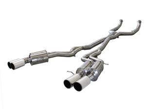 aFe Power MACH Force-Xp 3 IN 304 Stainless Steel Cat-Back Exhaust System w/Polished Tip BMW M5 (F10) 12-17 V8-4.4L (tt) S63 - 49-36317-P