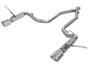 aFe Power Large Bore-HD 2-1/2in 409 Stainless Steel DPF-Back Exhaust System Jeep Grand Cherokee (WK2) 14-16 V6-3.0L (td) EcoDiesel - 49-46234