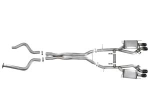 aFe Power - aFe Power MACH Force-Xp 3 IN 304 Stainless Steel Cat-Back Exhaust System w/ Black Tip Cadillac ATS-V 16-19 V6-3.6L (tt) - 49-34078-B - Image 5