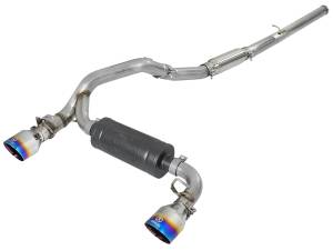 aFe Power Takeda 3 IN 304 Stainless Steel Cat-Back Exhaust System w/ Blue Flame Tip Ford Focus RS 16-18 L4-2.3L (t) - 49-33103-L