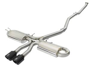 aFe Power Takeda 3 IN 304 Stainless Steel Cat-Back Exhaust System w/ Black Tips Honda Civic Si Sedan 17-20 L4-1.5L (t) - 49-36621-B
