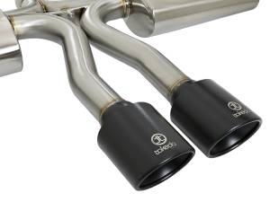aFe Power - aFe Power Takeda 3 IN 304 Stainless Steel Cat-Back Exhaust System w/ Black Tips Honda Civic Si Sedan 17-20 L4-1.5L (t) - 49-36621-B - Image 2