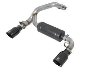 aFe Power Takeda 3 IN 304 Stainless Steel Axle-Back Exhaust System w/ Black Tip Ford Focus RS 16-18 L4-2.3L (t) - 49-33104-B