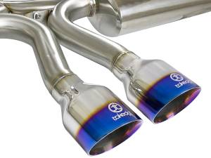 aFe Power - aFe Power Takeda 3 IN 304 Stainless Steel Cat-Back Exhaust System w/ Blue Flame Tip Honda Civic Si Coupe 17-20 L4-1.5L (t) - 49-36618-L - Image 2