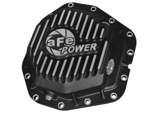 aFe Power Pro Series Rear Differential Cover Black w/ Machined Fins Ford Diesel Trucks 17-23 V8-6.7L (td) (Dana M300-14) - 46-70382