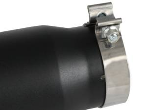 aFe Power - aFe Power MACH Force-Xp 409 Stainless Steel Clamp-on Exhaust Tip Black 4 IN Inlet x 5 IN Outlet x 12 IN L - 49T40501-B12 - Image 3