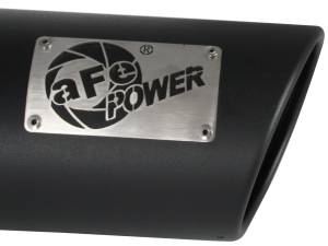 aFe Power - aFe Power MACH Force-Xp 409 Stainless Steel Clamp-on Exhaust Tip Black 4 IN Inlet x 5 IN Outlet x 12 IN L - 49T40501-B12 - Image 4