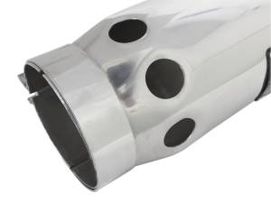 aFe Power - aFe Power MACH Force-Xp 304 Stainless Steel Intercooled Clamp-on Exhaust Tip Polished 4 IN Inlet x 5 IN Outlet x 12 IN L - 49T40501-P121 - Image 4