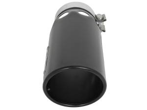 aFe Power - aFe Power MACH Force-Xp 409 Stainless Steel Clamp-on Exhaust Tip Black - Right - Exit 4 IN Inlet x 5 IN Outlet x 12 IN L - 49T40501-B121 - Image 2