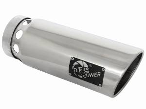 aFe Power MACH Force-Xp 304 Stainless Steel Intercooled Clamp-on Exhaust Tip Polished 5 IN Inlet x 6 IN Outlet x 16 IN L - 49T50601-P161