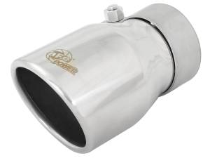 aFe Power - aFe Power MACH Force-Xp 304 Stainless Steel Clamp-on Exhaust Tip Polished 2-1/2 IN Inlet x 3-1/2 IN Outlet x 6 IN L - 49T25354-P06 - Image 1