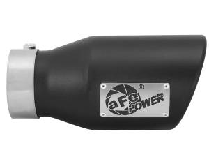 aFe Power - aFe Power MACH Force-Xp 409 Stainless Steel Clamp-on Exhaust Tip Black 3 IN Inlet x 4-1/2 IN Outlet x 9 IN L - 49T30451-B09 - Image 2