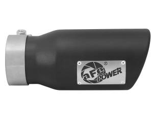 aFe Power - aFe Power MACH Force-Xp 409 Stainless Steel Clamp-on Exhaust Tip Black 3 IN Inlet x 4 IN Outlet x 9 IN L - 49T30401-B09 - Image 2