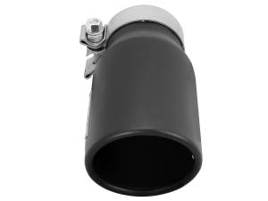 aFe Power - aFe Power MACH Force-Xp 409 Stainless Steel Clamp-on Exhaust Tip Black 3 IN Inlet x 4 IN Outlet x 9 IN L - 49T30401-B09 - Image 3