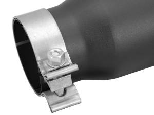 aFe Power - aFe Power MACH Force-Xp 409 Stainless Steel Clamp-on Exhaust Tip Black 3 IN Inlet x 4 IN Outlet x 9 IN L - 49T30401-B09 - Image 4