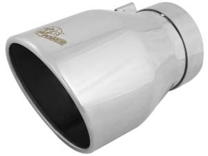 Exhaust - Exhaust Tips - aFe Power - aFe Power MACH Force-Xp 304 Stainless Steel Clamp-on Exhaust Tip Polished 4 IN Inlet x 6 IN Outlet x 9 IN L - 49T40604-P09