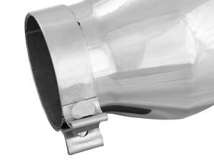 aFe Power - aFe Power MACH Force-Xp 304 Stainless Steel Clamp-on Exhaust Tip Polished 4 IN Inlet x 6 IN Outlet x 9 IN L - 49T40604-P09 - Image 4
