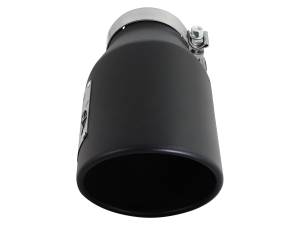 aFe Power - aFe Power MACH Force-Xp 409 Stainless Steel Clamp-on Exhaust Tip Black 4 IN Inlet x 6 IN Outlet x 12 IN L - 49T40601-B12 - Image 3