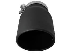 aFe Power - aFe Power MACH Force-Xp 409 Stainless Steel Clamp-on Exhaust Tip Black - Left - Exit 5 IN Inlet x 7 IN Outlet x 12 IN L - 49T50702-B12 - Image 3