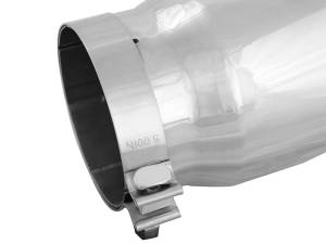 aFe Power - aFe Power MACH Force-Xp 304 Stainless Steel Clamp-on Exhaust Tip Polished 5 IN Inlet x 6 IN Outlet x 12 IN L - 49T50604-P12 - Image 4