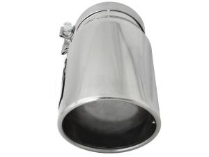 aFe Power - aFe Power MACH Force-Xp 304 Stainless Steel Clamp-on Exhaust Tip Polished 5 IN Inlet x 6 IN Outlet x 12 IN L - 49T50601-P12 - Image 3