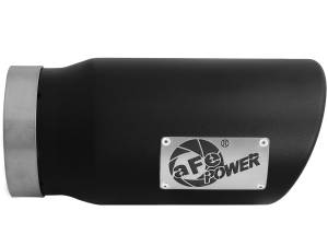 aFe Power - aFe Power MACH Force-Xp 409 Stainless Steel Clamp-on Exhaust Tip Black 5 IN Inlet x 6 IN Outlet x 12 IN L - 49T50601-B12 - Image 2
