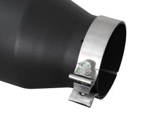 aFe Power - aFe Power MACH Force-Xp 409 Stainless Steel Clamp-on Exhaust Tip Black 4 IN Inlet x 6 IN Outlet x 15 IN L - 49T40606-B15 - Image 4