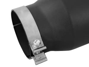 aFe Power - aFe Power MACH Force-Xp 409 Stainless Steel Clamp-on Exhaust Tip Black - Left - Exit 5 IN Inlet x 7 IN Outlet x 15 IN L - 49T50702-B15 - Image 4