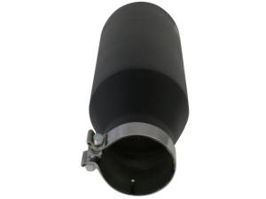 aFe Power - aFe Power MACH Force-Xp 409 Stainless Steel Clamp-on Exhaust Tip Black 4 IN Inlet x 7 IN Outlet x 18 IN L - 49-92023-B - Image 6