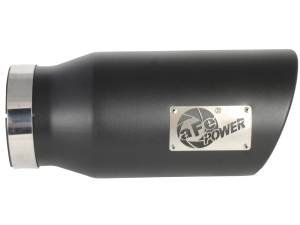 aFe Power - aFe Power MACH Force-Xp 409 Stainless Steel Clamp-on Exhaust Tip Black - Right - Exit 5 IN Inlet x 7 IN Outlet x 15 IN L - 49T50701-B15 - Image 2
