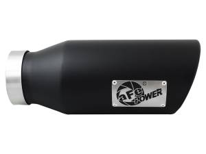 aFe Power - aFe Power MACH Force-Xp 409 Stainless Steel Clamp-on Exhaust Tip Black 4 IN Inlet x 6 IN Outlet x 15 IN L - 49T40601-B15 - Image 2