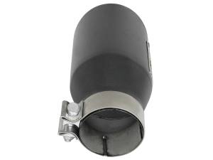 aFe Power - aFe Power MACH Force-Xp 409 Stainless Steel Clamp-on Exhaust Tip High-Temp Metallic Black 3 IN Inlet x 4-1/2 IN Outlet x 9 IN L - 49T30452-B091 - Image 4