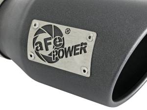aFe Power - aFe Power MACH Force-Xp 409 Stainless Steel Clamp-on Exhaust Tip High-Temp Metallic Black 3 IN Inlet x 4-1/2 IN Outlet x 9 IN L - 49T30452-B091 - Image 5