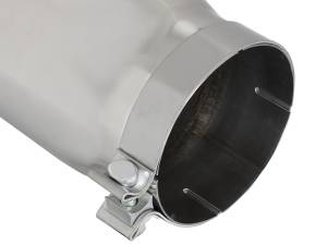 aFe Power - aFe Power MACH Force-Xp 304 Stainless Steel Clamp-on Exhaust Tip Polished 5 IN Inlet x 6 IN Outlet x 15 IN L - 49T50601-P15 - Image 3