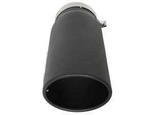aFe Power - aFe Power MACH Force-Xp 409 Stainless Steel Clamp-on Exhaust Tip Black 5 IN Inlet x 6 IN Outlet x 15 IN L - 49T50601-B15 - Image 2