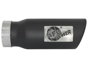 aFe Power - aFe Power MACH Force-Xp 409 Stainless Steel Clamp-on Exhaust Tip Black 3-1/2 IN Inlet x 4-1/2 IN Outlet x 12 IN L - 49T35451-B12 - Image 2