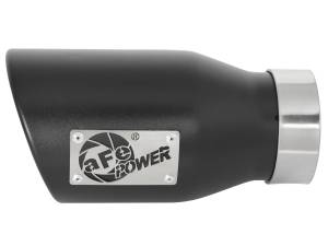 aFe Power - aFe Power MACH Force-Xp 409 Stainless Steel Clamp-on Exhaust Tip Black 3 IN Inlet x 4-1/2 IN Outlet x 9 IN L - 49T30452-B09 - Image 2