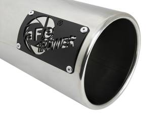 aFe Power - aFe Power SATURN 4S 304 Stainless Steel Intercooled Clamp-on Exhaust Tip Polished 4 IN Inlet x 5 IN Outlet x 12 IN L - 49T40501-P122 - Image 5