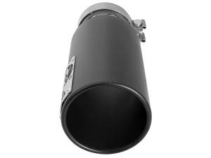 aFe Power - aFe Power SATURN 4S 409 Stainless Steel Clamp-on Exhaust Tip Black - Right - Exit 4 IN Inlet x 5 IN Outlet x 12 IN L - 49T40501-B122 - Image 3