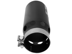 aFe Power - aFe Power SATURN 4S 409 Stainless Steel Clamp-on Exhaust Tip Black - Right - Exit 4 IN Inlet x 5 IN Outlet x 12 IN L - 49T40501-B122 - Image 4